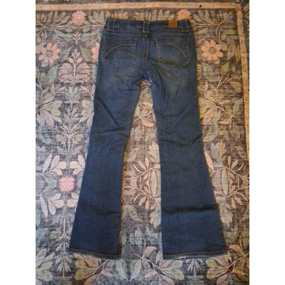 Vintage 2000's Paris Blues Blue Denim Stretch Zip Button Women's Juniors Size 9 - Picture 2 of 4